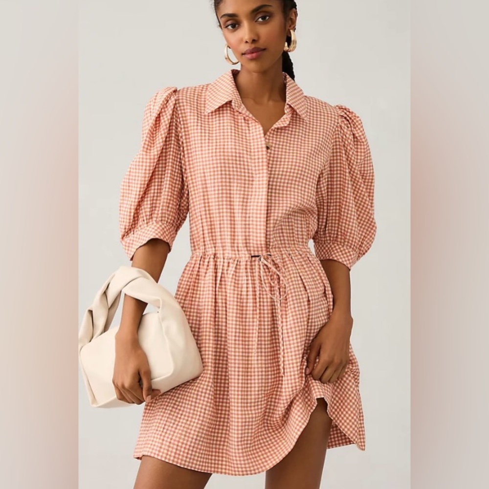New! HUNTER BELL McCauley Shirt Dress Size Large - Picture 4 of 12